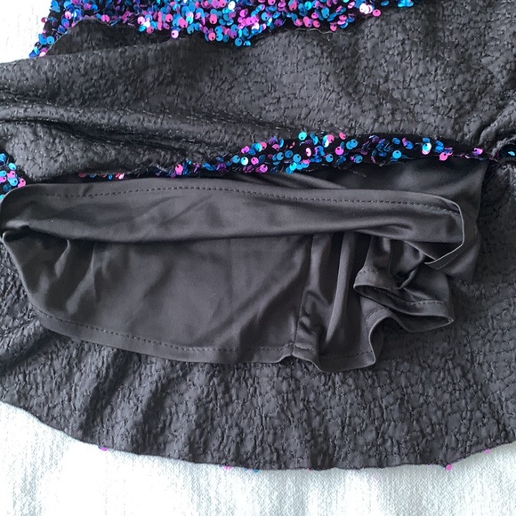 Zara Blue and Purple Sequined Mini Dress - Picture 14 of 14